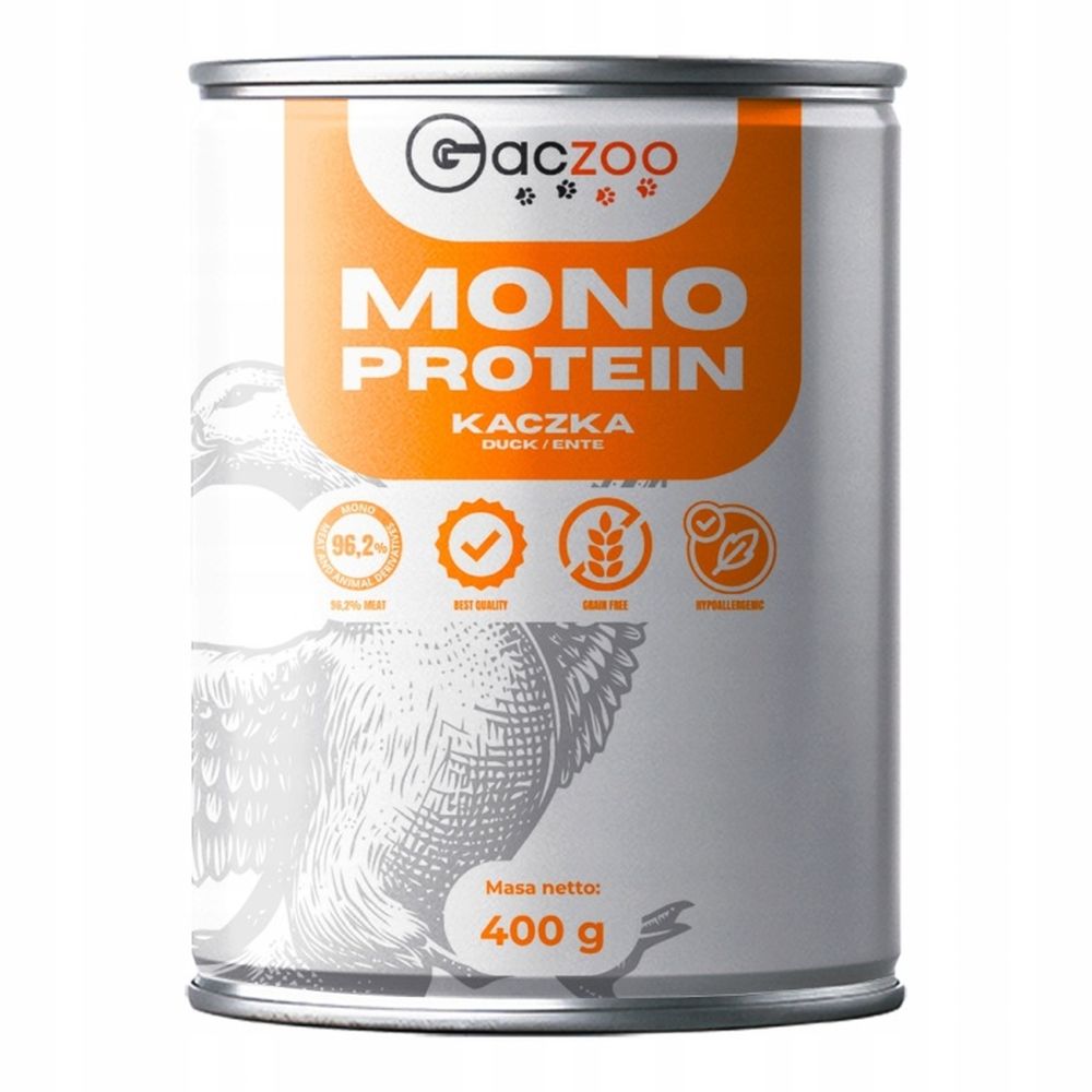 Gaczoo MONO Protein karma mokra dla psa Kaczka 400g